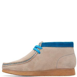 Clarks - Kids Wallabee O Boot, Color Sand Combi, Size: 4 W US Big Kid